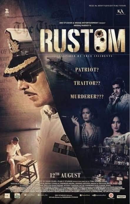 فيلم Rustom 2016 التحفة الفنية الشطرنجية! للقديس أكشاي كومار!